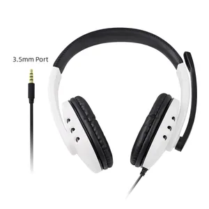 Ps5 Tai nghe có dây PC 3.5mm cho Xbox loạt x Xbox một PS4 PC <span class=keywords><strong>PS3</strong></span> NS Tai nghe âm thanh vòm chơi game Over-Ear máy tính xách tay máy tính bảng Gamer - Product Image 3