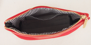 Phụ nữ thiết kế mới chất lượng cao bàn tay mềm mại cảm thấy tùy chỉnh deboss du lịch nhỏ dây kéo nhung ly hợp túi mỹ phẩm Túi trang điểm <span class=keywords><strong>Pouch</strong></span> - Product Image 5