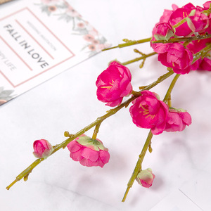 Single <b>Stem</b> <b>Artificial</b> Wintersweet Plum Blossom Fake Flower Wedding Home Decoration Photography Stage Props - Product Image 2