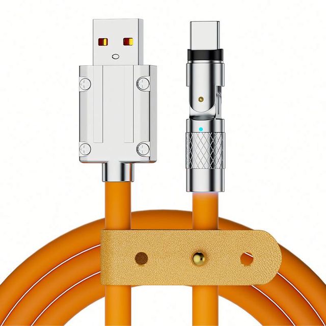 Hot Selling Zinc Alloy Charger Cable Usb C Type-c 120W Fast Data Cable Phone Charging Cable