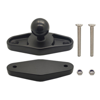 Support de tablette robuste pour tube carré, fixation sur poteau carré de 1,5 pouce pour rail tubulaire