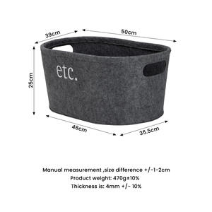 Factory Directly Sale Custom Felt <strong>Laundry</strong> Organizer Basket Felt Storage Box for Clothes Towel Toiletry Baby Products <strong>Books</strong> - Product Image 3