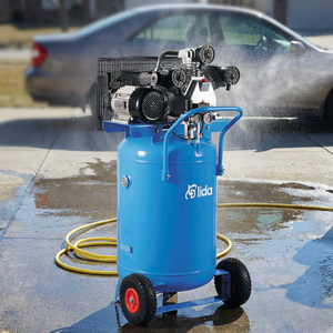 Compresor de Aire Vertical Luowei de 2.5HP y 10 bar, 100L, Accionado por Correa, con Certificación CE, Compresor Industrial Avanzado para Mantenimiento de Automóviles - Product Image 1