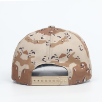 5-paneels custom camouflage geborduurde logo distressed wedding snapback cap