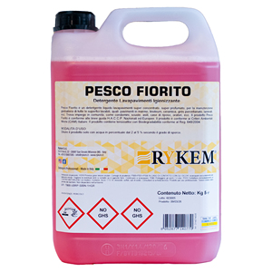 RYKEM FLOWERING PESCA Detergente liquido concentrato per pavimenti 5Kg per marmo, ceramica, gres porcellanato, linoleum, laminati - Product Image 1