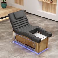 Table de massage électrique à 2 moteurs, réglable, pour soins du visage, salon de beauté, spa, esthéticienne, en cuir PU, avec télécommande