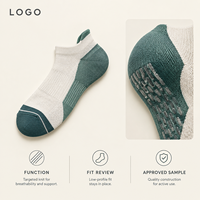 Chaussettes de course blanches, jaunes et vertes respirantes avec maille ventilée, gestion de l'humidité, maintien du talon et amorti ciblé pour les orteils plats