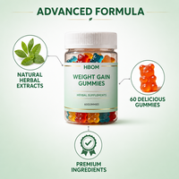 Permen Penambah Berat Badan OEM 60pcs Suplemen Kesehatan Rasa Buah Permen Beruang untuk Pria Wanita Kebugaran Vitamin Herbal