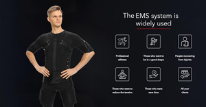 Veste intelligente de fitness intelligente sans fil lavable <span class=keywords><strong>ems</strong></span>
