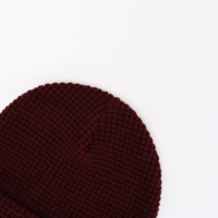 Bonnet en laine tricoté personnalisé avec logo, couleur unie, chaud pour l'hiver, respirant, séchage rapide, pour le ski et les activités de plein air, avec logo original
