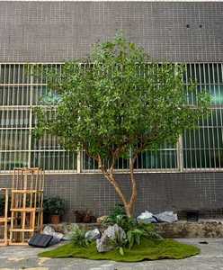 Arbre artificiel <span class=keywords><strong>Pieris</strong></span> <span class=keywords><strong>Japonica</strong></span>, arbre d'intérieur, faux arbuste vert en pot, sans arrosage, pour salon, villa, café, décoration intérieure - Product Image 4