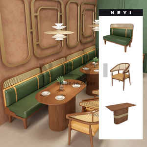 Chaise de salle à manger personnalisée rétro décontractée pour restaurant pour taverne cuisine occidentale barbecue magasin de thé au lait pour salon salle de sport d'hôtel - Product Image 1