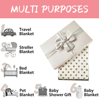 Couverture molletonnée super douce 30 "X40" Couverture flanelle légère pour bébé