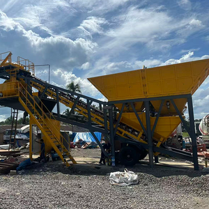 ราคาโรงงานโดยตรง HZS60 โรงงานผสมคอนกรีต เครื่องผสมปูนซีเมนต์สำเร็จรูปอัตโนมัติ - Product Image 1