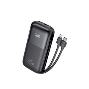 Banco de energía de carga rápida portátil Besiter de 10000mAh de alta capacidad con pantalla LED y cables de datos para uso en exteriores - Product Image 2