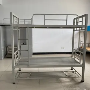 चीन स्कूल छात्रावास उच्च गुणवत्ता वाले स्टील बिस्तर डबल धातु चारपाई बिस्तरों