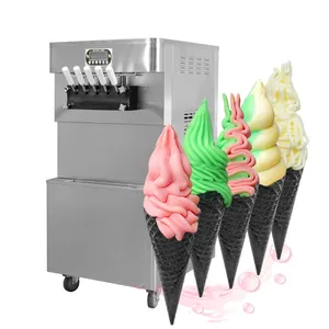 5 Hương Vị Tầng CE Sản Xuất Làm Thương Mại Mềm Ice Cream Máy/Đông Lạnh Sữa Chua Ice Cream Máy Để Bán