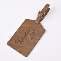 Étiquette de bagage promotionnelle Ranguo, logo personnalisé, en PU durable, gaufrée, portable, pour hôtels, compagnies aériennes, événements professionnels, cadeaux