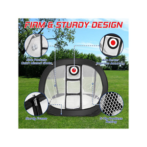 Red de práctica de golf para interiores, sencilla y conveniente, plegable con colección de bolas, astillado cuadrado para practicar golpes - Product Image 2