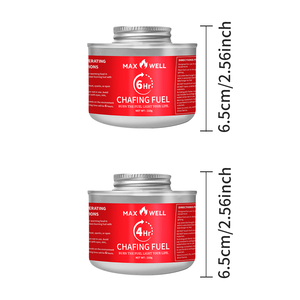 Latas de frotamiento de combustible de mecha Mei Yu de 6 horas DEG Material plato de frotamiento y juego de buffet para hoteles restaurantes barbacoas y acampar al aire libre - Product Image 2