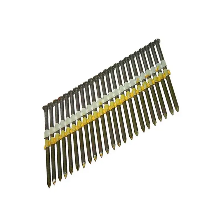 Wholesale 21 degree Plastic strip Frame Nails, Smooth/Screw/Ring Framing nails, Electro Galvanized Frame Nails