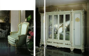 Luxury Baroque Furniture French Style Bedroom Wood Carving <strong>Wardrobe</strong> <strong>2</strong> <strong>Doors</strong> - Product Image 3