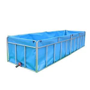 Op Maat Gemaakte Duurzame Outdoor Pvc Zeildoek Tanks Voor Viskwekerij Visvijver 10000 Liter Fabriek Werving Agenten