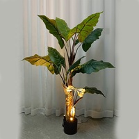 Oh Arts Lichterketten für Bäume, Außenstrahler für Innen-Weihnachtsbäume, Künstlicher Ficus-Baum mit Beleuchtung