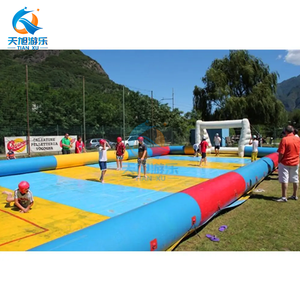 <span class=keywords><strong>Alquiler</strong></span> de eventos <span class=keywords><strong>Campo</strong></span> de <span class=keywords><strong>fútbol</strong></span> resbaladizo inflable con cama de salto Juguetes y estructuras al aire libre para deslizarse y deslizarse - Product Image 4