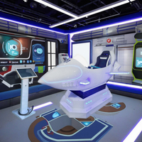 Equipo de Realidad Virtual, Juego de Aviones de Combate, Simulador de Vuelo Aeroespacial de Acero para Interiores/Exteriores, Centros Comerciales