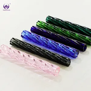 9Mm 10Mm 11Mm 12Mm 13Mm Embouts en verre sans défaut personnalisés Embouts filtrants en verre borosilicate coloré Tube en verre