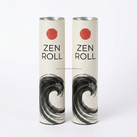 Tube d'emballage pour sushi, hygiénique, alimentaire, biodégradable, en carton, taille et couleur personnalisées, impression CMYK, cadeau artisanal