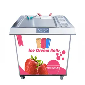 Máquina de sorvete fritar gelado, de alta qualidade, rolado, máquina de fritar, sorvete, máquina quadrada de fazer sorvete
