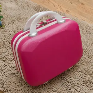 14 Inch Suitcase Cosmetic Storage Trolley Case Travel Cosmetic Bag Abs Scratch-beständig Suitcase Bag