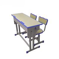 Mobilier scolaire moderne à double siège et hauteur réglable Chaises d'école pour salle de classe avec bureau Chambre à coucher Salon Bureau à domicile