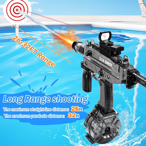 Pistola <span class=keywords><strong>de</strong></span> Agua Eléctrica con Efecto <span class=keywords><strong>de</strong></span> Fuego Realista y Mira Telescópica, Pistolas <span class=keywords><strong>de</strong></span> Agua Automáticas para Niños, Juguete para Fiestas <span class=keywords><strong>de</strong></span> Verano al Aire Libre, Piscina y Playa - Product Image 3