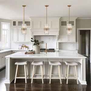 Aisdecor ตู้ไม้ปั่นสีขาวแบบทันสมัยชุดตู้ครัวพร้อมประกอบ - Product Image 4