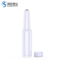 Emballage pour soins de la peau en PETG de 1 ml, flacon en plastique jetable, ampoules brisables, essence cosmétique, sérum, emballage