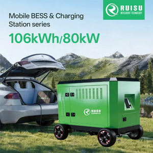 Ruisu 106kWh 80KW Schnellladegerät LiFePO4-Batterie 230Ah Flüssigkeitskühlung Mobiler Energiespeicher Hybrid-Solarstrom EV-Stromsystem - Product Image 2