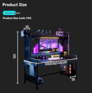 Bureaux d'ordinateur pour jeux vidéo pour l'e-sport, design moderne, MDF durable, utilisation à domicile et au bureau - Product Image 5