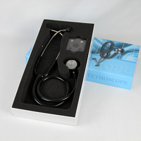 Stéthoscope pédiatrique double tête certifié ISO 13485 de classe I, modèle Deluxe avec construction métallique pour le manuel Classic III