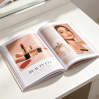 Services d'impression offset personnalisés pour livres reliés ; Reliure personnalisée à la papillonnière pour brochures cosmétiques haut de gamme