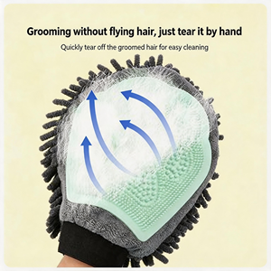 Cepillo <span class=keywords><strong>de</strong></span> Aseo para Mascotas <span class=keywords><strong>de</strong></span> Doble Cara con Diseño <span class=keywords><strong>de</strong></span> Huella <span class=keywords><strong>de</strong></span> Pata, Peine <span class=keywords><strong>de</strong></span> Masaje para Eliminar el Pelo Suelto para Perros, Gatos y Animales Pequeños - Product Image 5