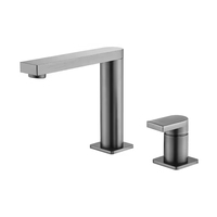 Robinet de lavabo mural de luxe moderne de haute qualité en laiton chromé style cascade, 2 trous, avec capteur tactile en cuivre