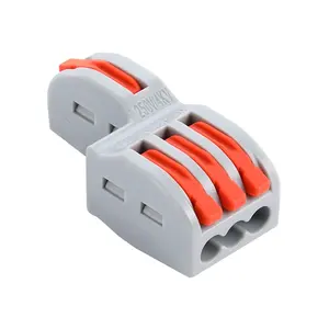 Kabel Splice Pegas Blok Push-In Universal, Konduktor Kompak Universal 1 In 3 Out Pada Konektor 222-413