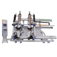 Machine de sertissage à 4 coins super intelligente 7,5 kW à commande PLC pour fenêtres et portes en aluminium, à pression hydraulique automatique