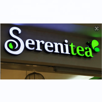 Letras LED 3D Personalizadas para Edificios Comerciales, Resistentes al Agua para Exteriores, Logotipos de Acero Inoxidable y Acrílico
