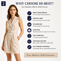 Fabricant de vêtements sur mesure, création de marque propre, service de conception de vêtements personnalisés, robe décontractée pour femmes de haute qualité