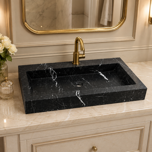 อ่างล้างมือหินอ่อน Nero Marquina - Product Image 5