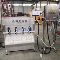 Semi-automatique Anti-Déflagrant Gel D'alcool Liquide Vaisselle Désinfectant pour les mains Piston Machine de Remplissage